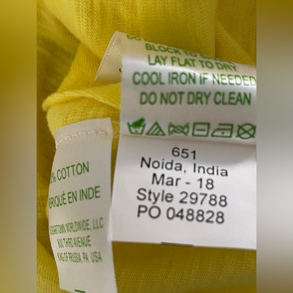 NWT - Lilly Pulitzer Women’s Small Yellow Sleeveless McKee Top with Pom Poms - Picture 16 of 16